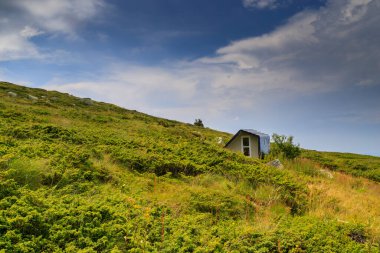 Bulutlu ve dışlanmış hava, Vitosha dağı, Bulgaristan