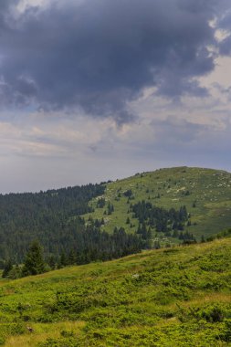 Bulutlu ve dışlanmış hava, Vitosha dağı, Bulgaristan