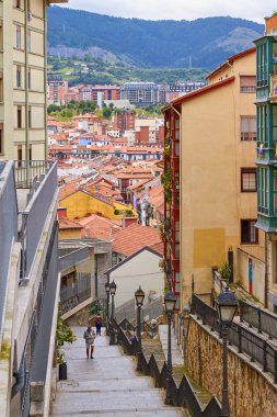Bilbao, İspanya, yaklaşık Ağustos 2018, Sokak iniş
