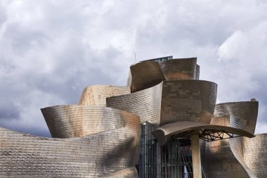 Bilbao, İspanya, Ağustos 2018, yaklaşık Guggenheim