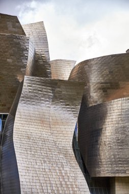 Bilbao, İspanya, Ağustos 2018, yaklaşık Guggenheim