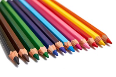 ahşap renkli kalemler