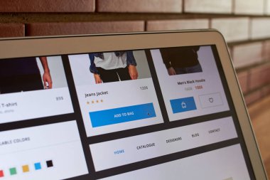 Online mağaza satın ekran