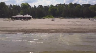 Jurmala, bahar, deniz, insanların tatil Beach