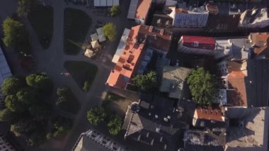 eski riga şehri havadan görünümü