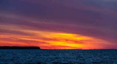 Şafak Curonian Lagoon Nida, Litvanya üzerinden