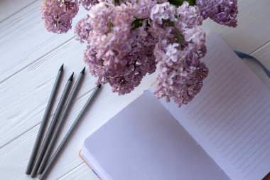 Makro çekim leylak bir bulanıklık masaüstü arka plan.