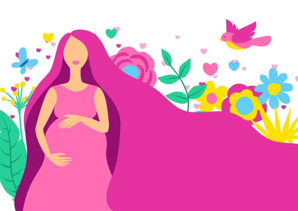 La Femme Enceinte Tenant Une Fleur Image Vectorielle Jackybrown C La Femme Enceinte Tenant Une Fleur Image Vectorielle Jackybrown C