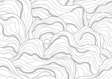 Kusursuz dalga deseni. Doğrusal kıvrımlı soyut bir arkaplan. Dalgalı çizgili soyut doku.