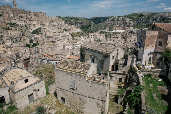 Matera apulia vintage Old City streets and houses in Italy — Stock Photo, Image