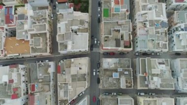 Antrenmanda uçuş şehir Matera, Nicchia, Sasso, Sassi, uçuş, yukarıda, asfalt, araba ile appula barisano Doğu Polignano Mare