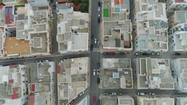 Droe Vuelo Con Coche Ciudad Matera Nicchia Sasso Sassi Vuelo — Vídeos de Stock