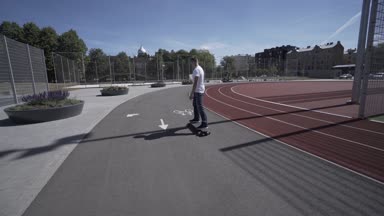 Longboarding ile rlrctric motor, adam götürmek yaz Şehir Stadyumu stedicam 4k dinamik ateş boostedboard karbon