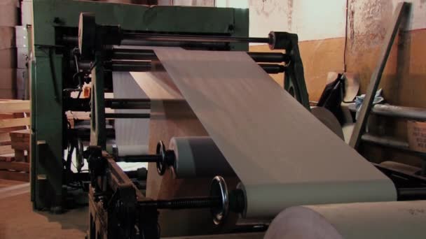 Recyclage des déchets Production de papier carton — Video