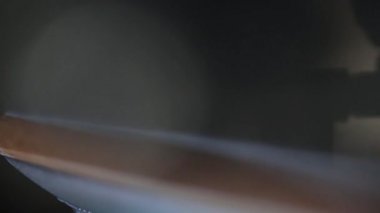 Güzel güneş parlamayı güneş ışığı ve ahşap öğeleri