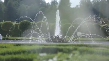 Çeşme Kalesi yaz yanındaki yeşil park