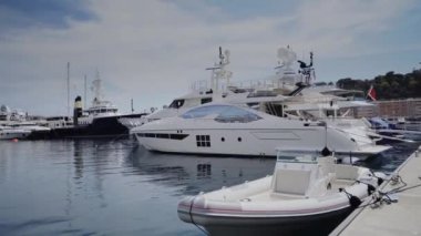 Güneşli Monaco Şehir Monte Carlo Şehir Monte Carlo sokak Yatlar