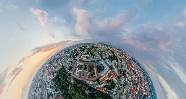 Munich ciudad aire drone 360 vr realidad virtual panorama — Foto de Stock