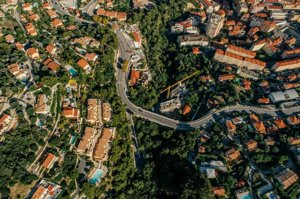 Monaco Monte Carlo ciudad riviera Drone foto de verano — Foto de Stock
