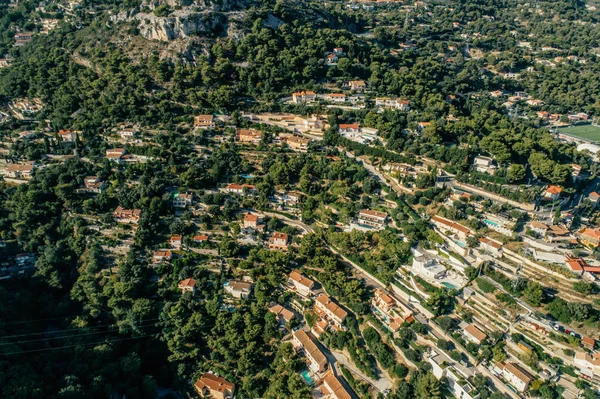 Montañas en Mónaco Monte Carlo riviera Drone foto de verano — Foto de Stock