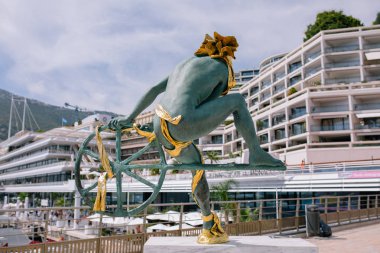 Monaco Şehir Monte Carlo'da Güney Avrupa'nın yaz sokaklarda