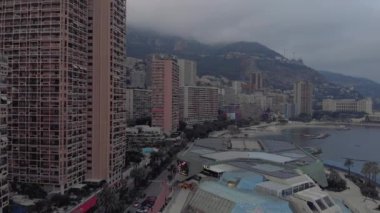 Monako şehir Fransa deniz kasabası liman yahts blok düzlükler tekneler ve Monte Carlo casino