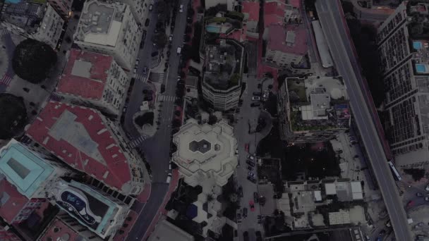 Monte Carlo e Monaco città in estate Francia mare città 4D drone volo serale — Video Stock