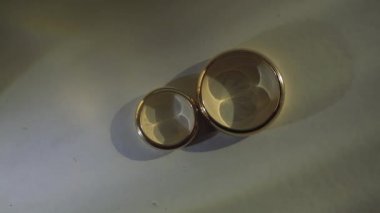 Altın Alyans makro closeup lensflare ateş diamon Mücevher