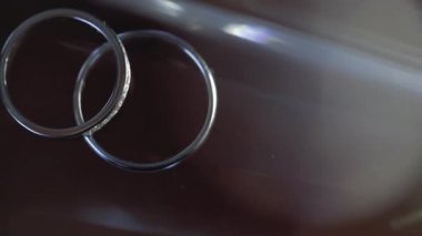 Altın Alyans makro closeup lensflare ateş diamon Mücevher