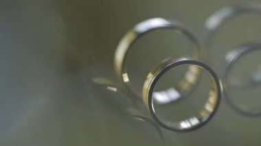 Altın Alyans makro closeup lensflare ateş diamon Mücevher