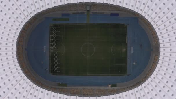 Olympiastadion i Kiev stad Ukraina 4k Drone flygning — Stockvideo