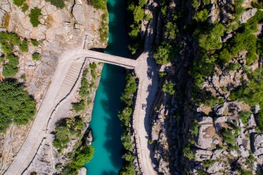 Hava Roma Köprüsü'nde Köprülü Kanyon, Antalya, Türkiye