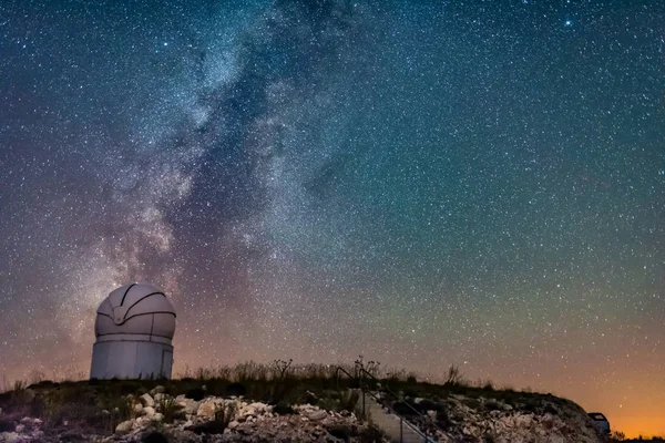 Milchstraße Der Nacht Von Antalya Saklikent Tubitak Observatorium — Stockfoto