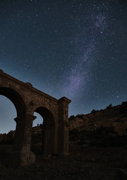 Perseiden Meteorschauer Ariassos Antalya Truthahn Der Nacht — Stockfoto