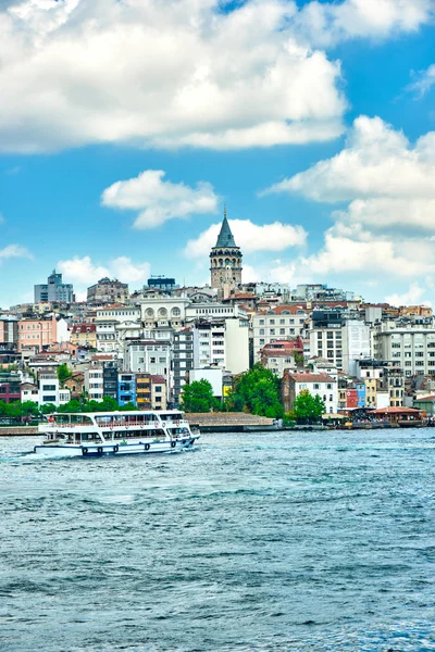 Stambuł Panoramę Miasta Wieży Galata Turcji — Zdjęcie stockowe