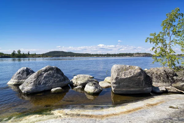 Danau Ladoga Pemandangan Yang Indah — Stok Foto