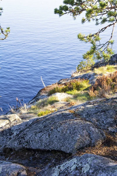 Lago Ladoga Uma Bela Paisagem — Fotografia de Stock