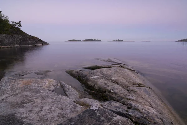 Lago Ladoga Uma Bela Paisagem — Fotografia de Stock