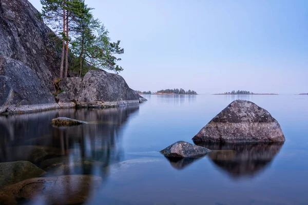 Danau Ladoga Pemandangan Yang Indah — Stok Foto