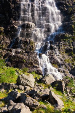 Norveç Lysefjord 'u, çok güzel bir manzara.