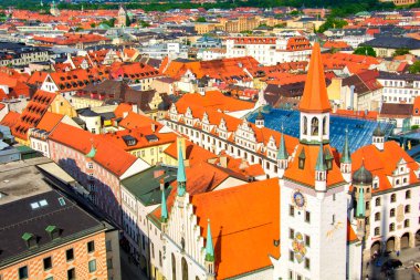 Münih görünümünden bir kuş bakışı