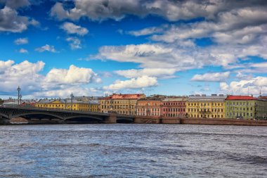Güzel cityscape Saint Petersburg, Rusya