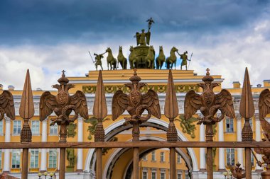 Güzel cityscape Saint Petersburg, Rusya
