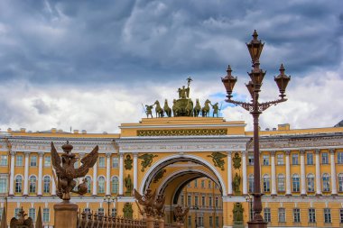 Güzel cityscape Saint Petersburg, Rusya