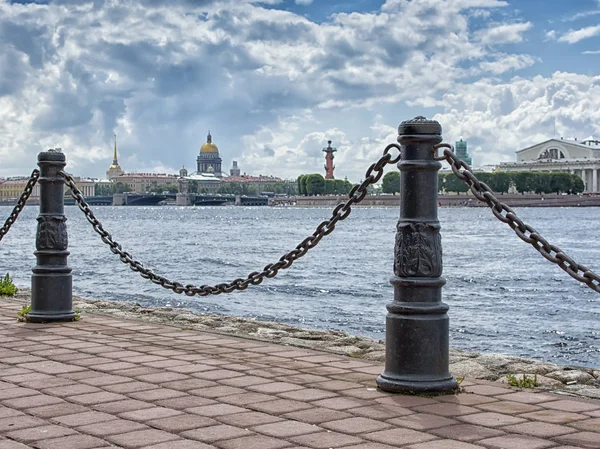 Санкт Петербург Нева Городской Пейзаж — стоковое фото