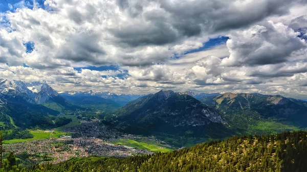 Τοπίο Κοντά Garmisch Partenkirchen Στη Βαυαρία Γερμανία — Φωτογραφία Αρχείου