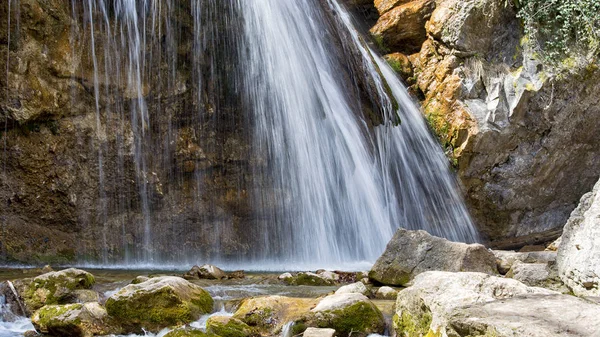 Rivière Montagne Les Chutes Jur Jur Crimée — Photo