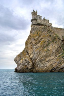 Yalta tanınmış kale kırlangıç yuvaya. Crimea,