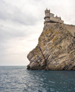 Yalta tanınmış kale kırlangıç yuvaya. Crimea,
