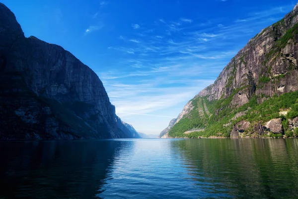 Norveç Lysefjord Çok Güzel Bir Manzara — Stok fotoğraf